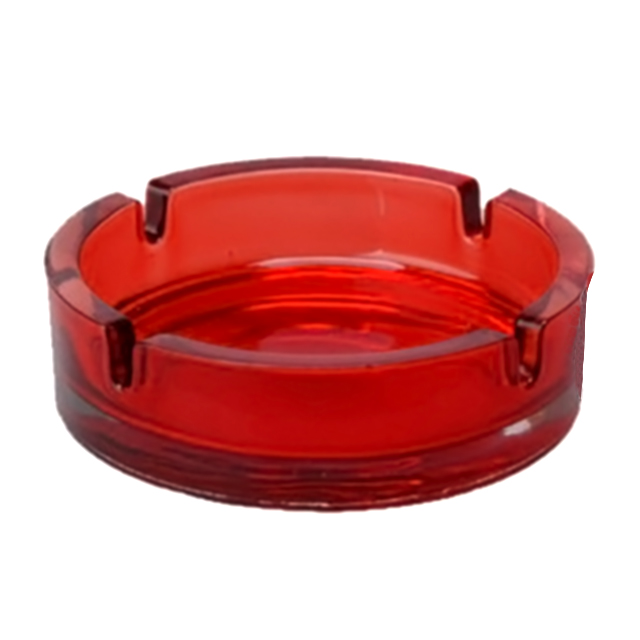 red round ashtray